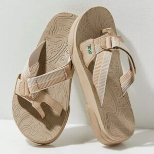 TEVA Revive 95 Slide Comfort Sandals Sesame Tan Cream Men's Size 12 EU 45.5